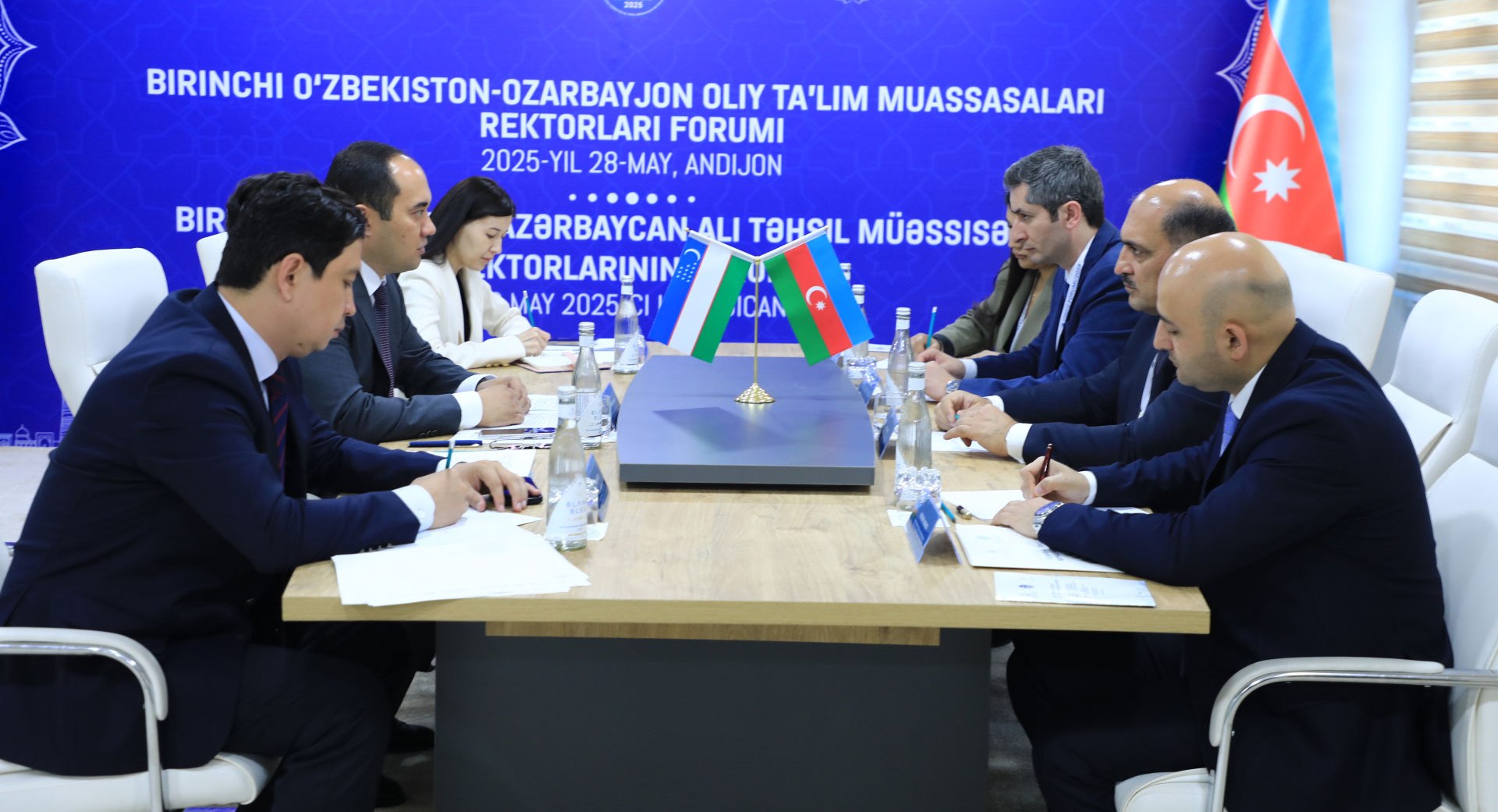 İdris İsayev Özbəkistanın ali təhsil, elm və innovasiyalar nazirinin birinci müavini ilə görüşüb 