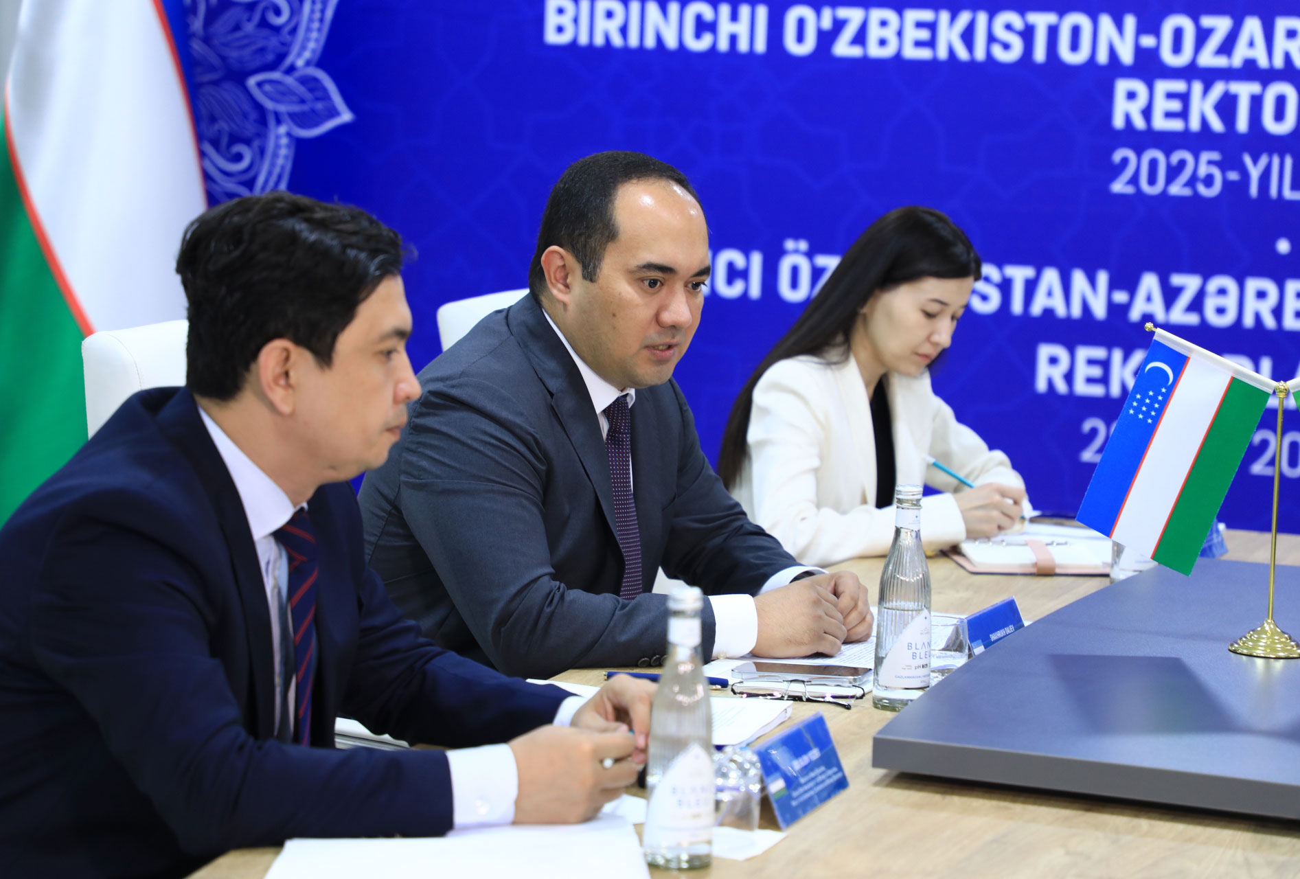 İdris İsayev Özbəkistanın ali təhsil, elm və innovasiyalar nazirinin birinci müavini ilə görüşüb