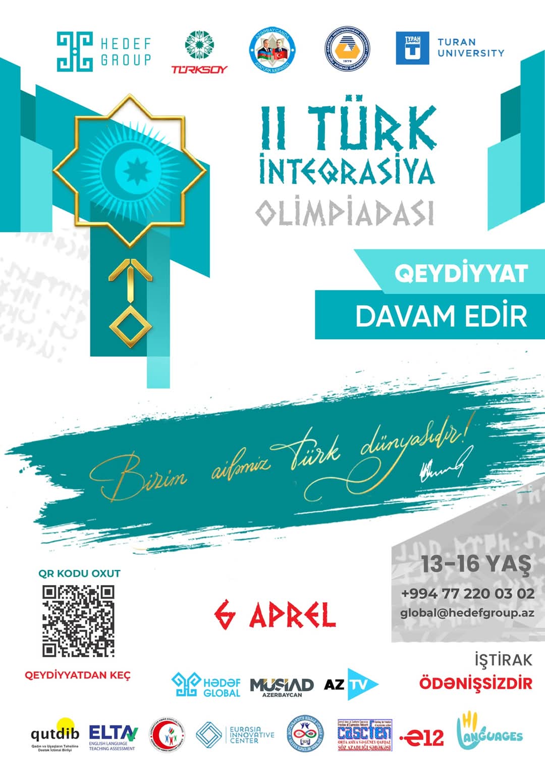 II Türk İnteqrasiya Olimpiadası keçiriləcək