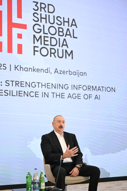 III Şuşa Qlobal Media Forumunun iştirakçıları ilə görüş keçirilib