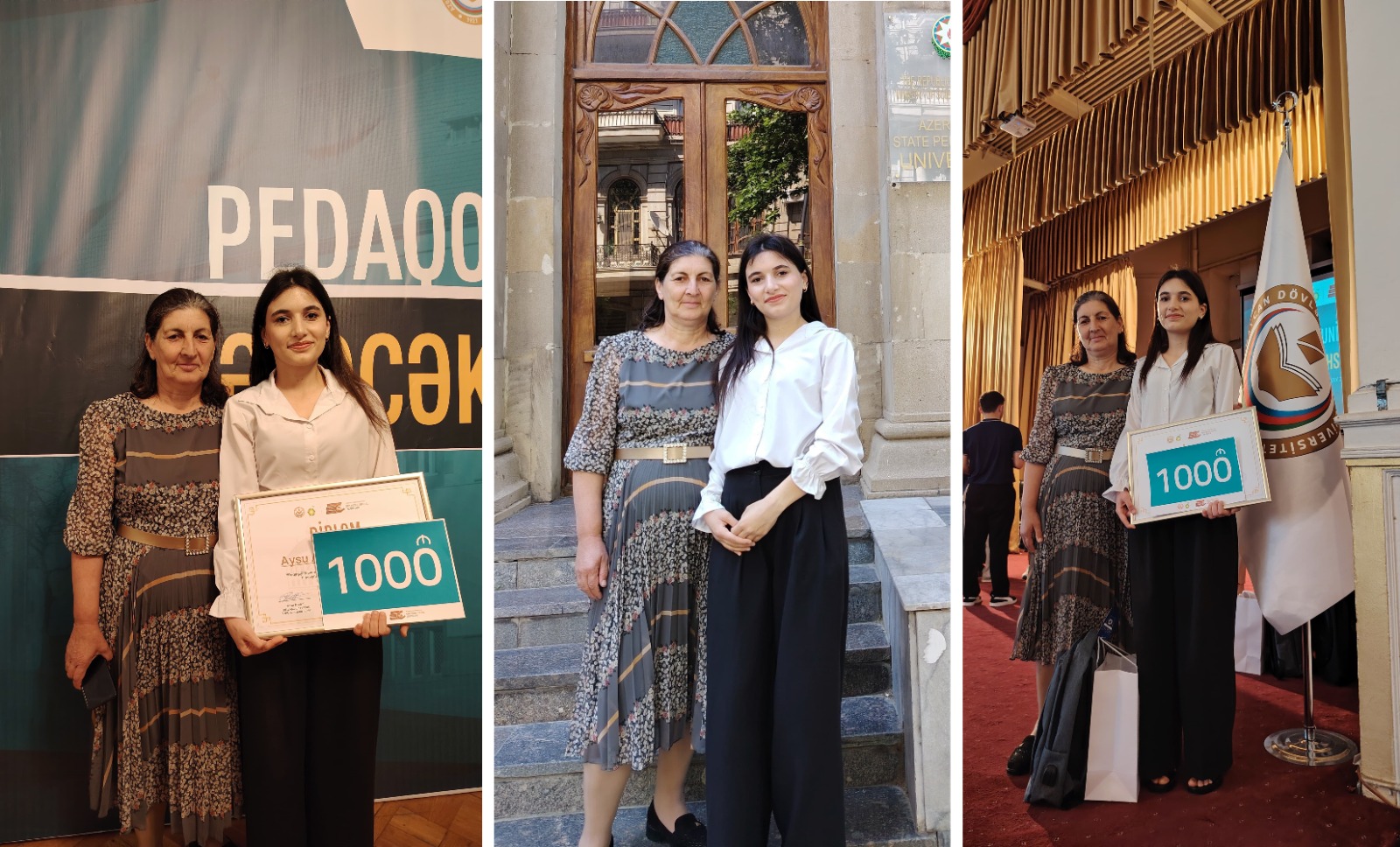 İllər sonra doğma universitetdə qələbə sevinci yaşayan nənə 