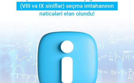 Beynəlxalq riyaziyyat olimpiadası üçün seçmə imtahanının nəticələri AÇIQLANDI