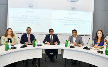 ADNSU-nun rektoru tələbə təşkilatlarının rəhbərləri ilə görüşüb