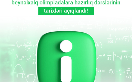 Riyaziyyatdan beynəlxalq olimpiadalara hazırlıq dərslərinin vaxtı açıqlanıb