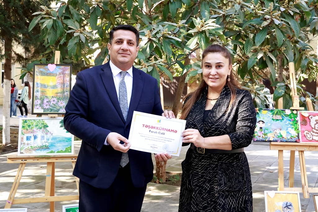 MDU-da inklüzivliyə dəstək məqsədilə rəsm sərgisi keçirilib