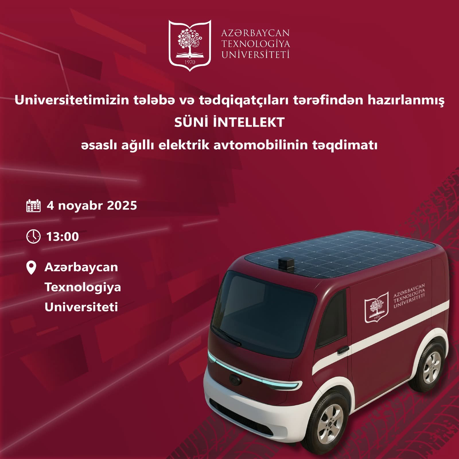 ATU tədqiqatçıları ilk süni intellekt əsaslı ağıllı avtomobil hazırlayıblar