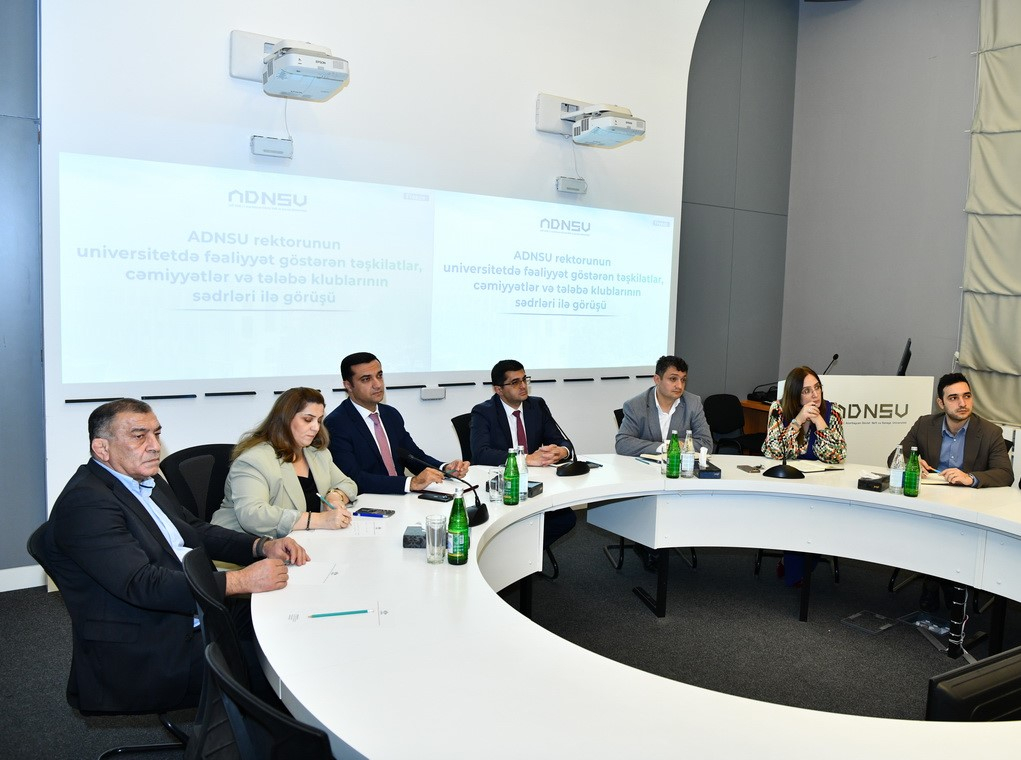 ADNSU-nun rektoru tələbə təşkilatlarının rəhbərləri ilə görüşüb