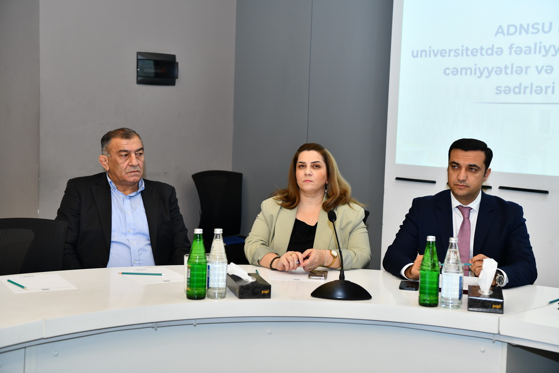 ADNSU-nun rektoru tələbə təşkilatlarının rəhbərləri ilə görüşüb