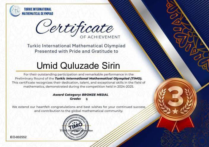 İmişli məktəbliləri beynəlxalq olimpiadanın qalibi olublar