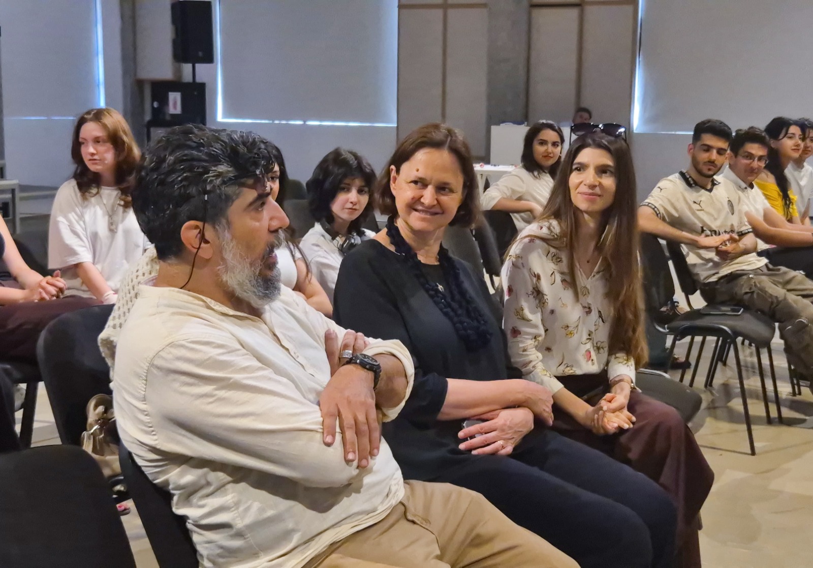 İtaliyalı rəssam SABAH tələbələrinə təlim keçib 