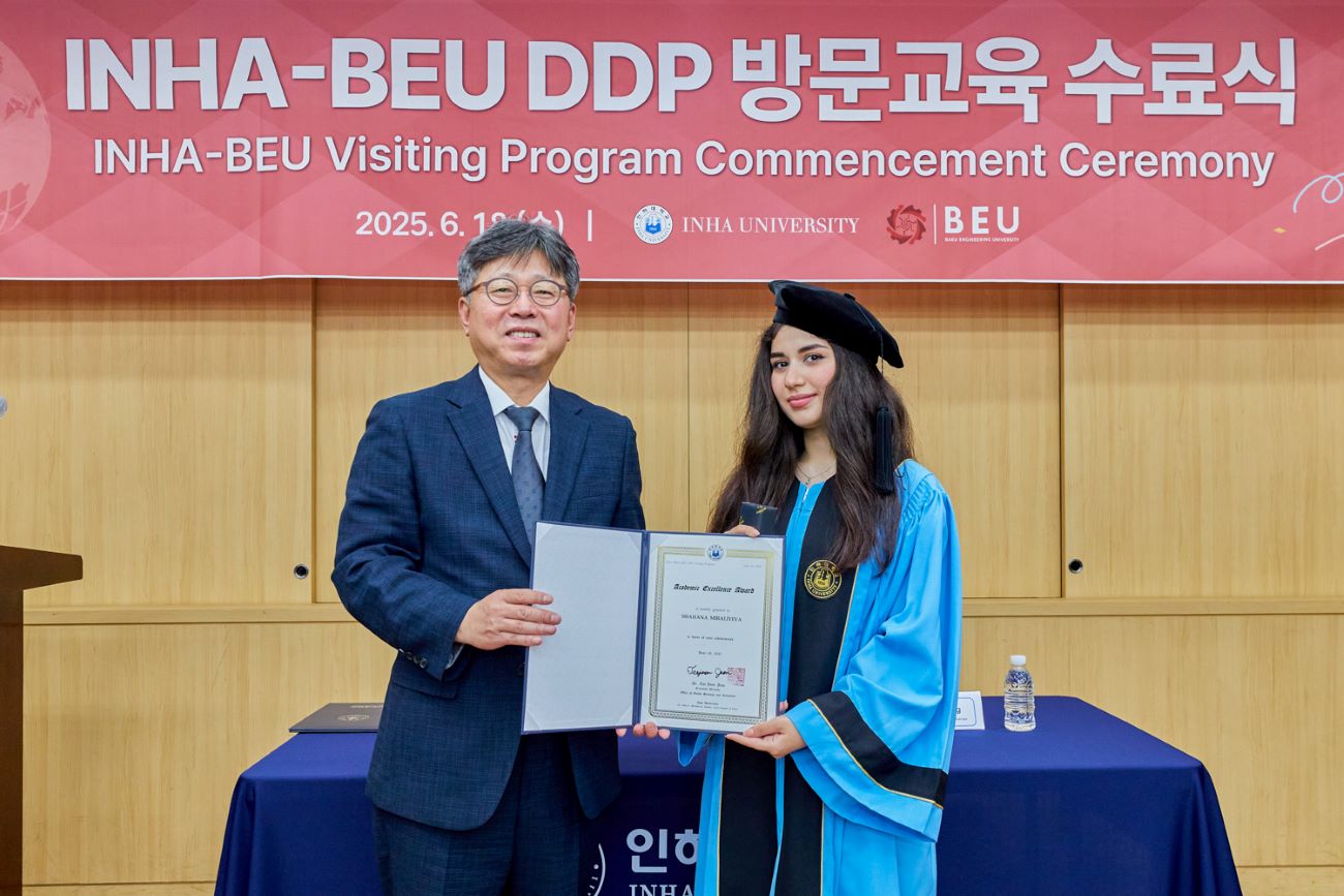 Koreyada BMU-İNHA İDP tələbələri üçün buraxılış mərasimi keçirilib