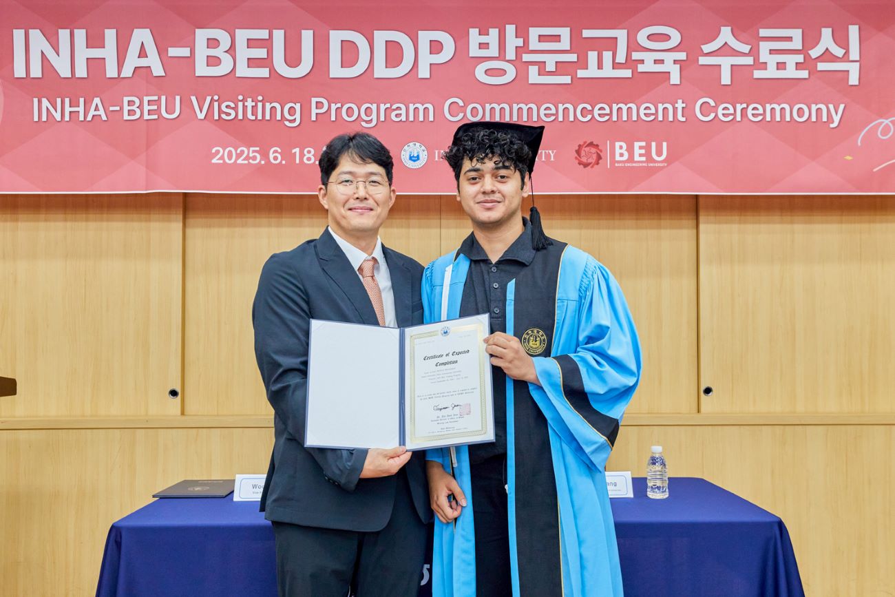 Koreyada BMU-İNHA İDP tələbələri üçün buraxılış mərasimi keçirilib