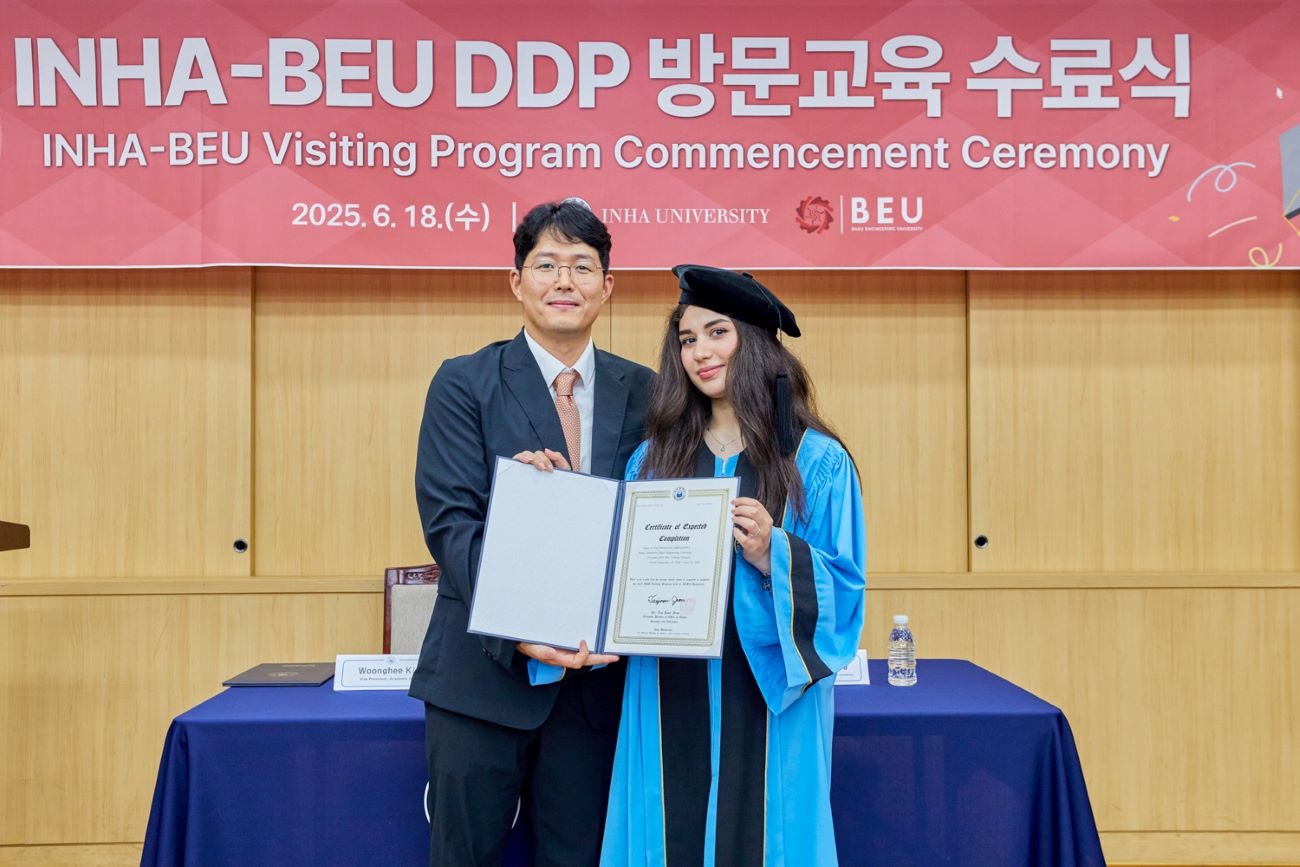 Koreyada BMU-İNHA İDP tələbələri üçün buraxılış mərasimi keçirilib