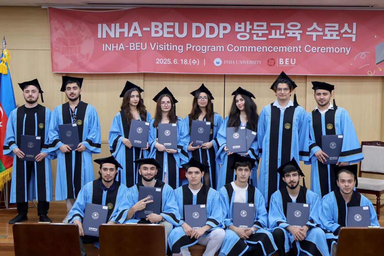 Koreyada BMU-İNHA İDP tələbələri üçün buraxılış mərasimi keçirilib
