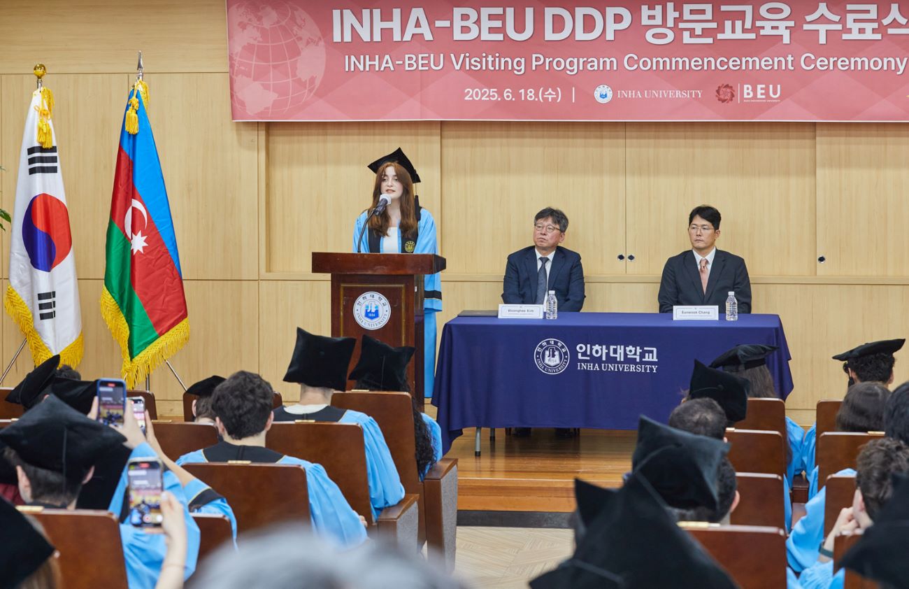 Koreyada BMU-İNHA İDP tələbələri üçün buraxılış mərasimi keçirilib