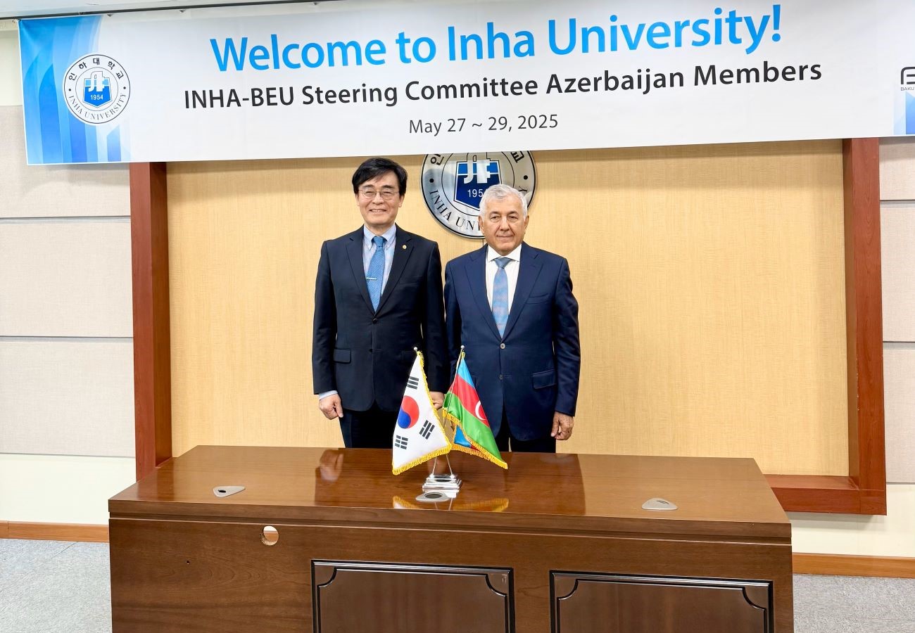 Koreyada BMU və İNHA Universitetinin rektorları arasında görüş keçirilib 