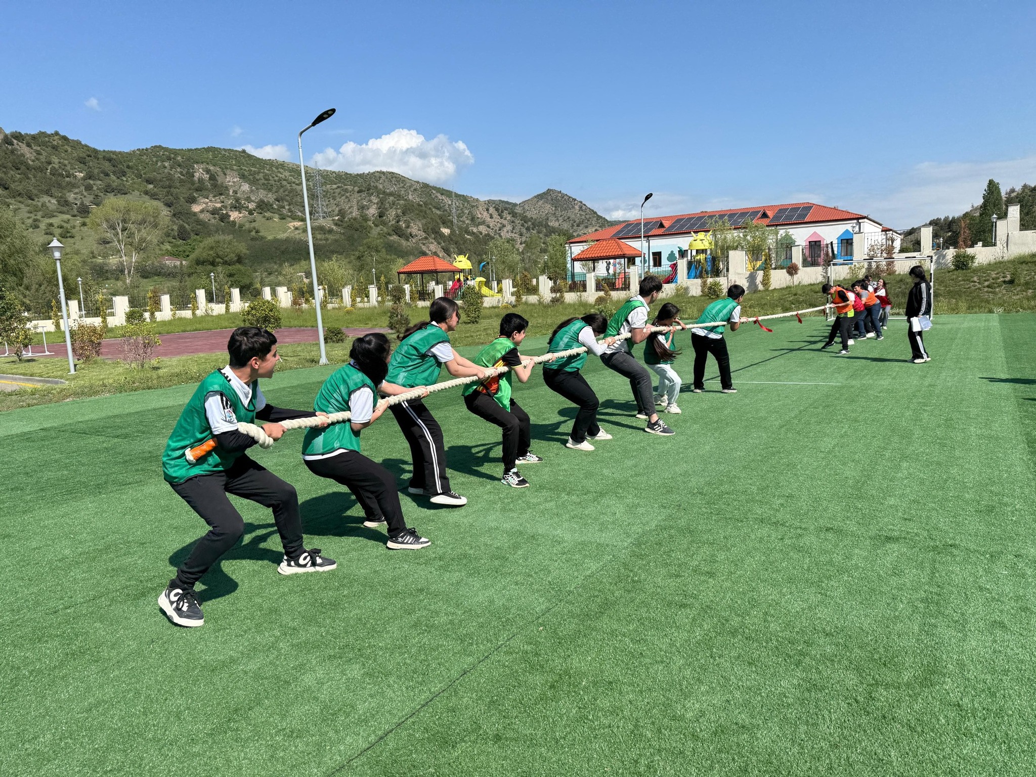 Laçında şagirdlər üçün idman yarışları keçirilir 