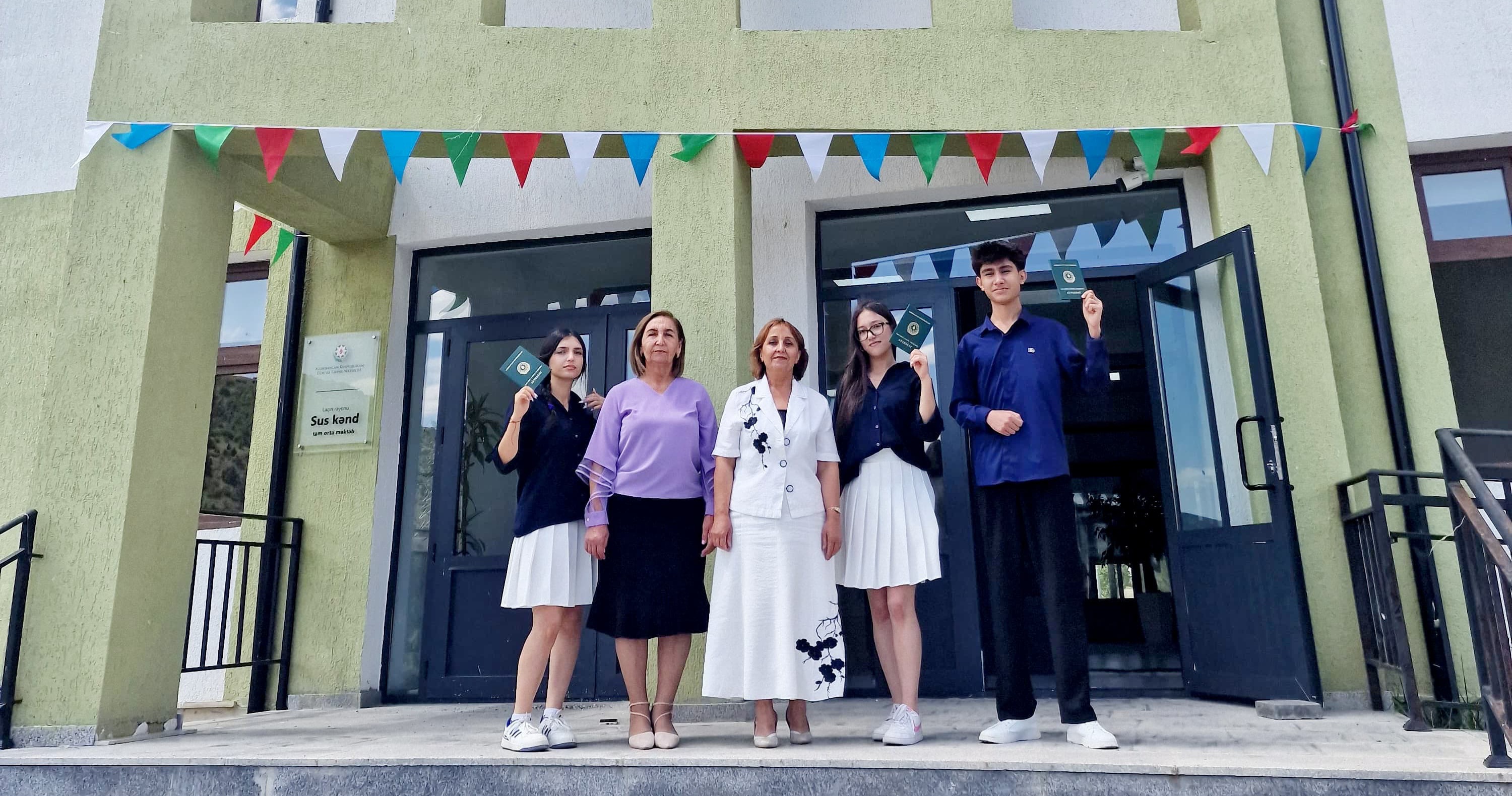 Laçının Sus kəndinin ilk məzunları tələbə oldular  