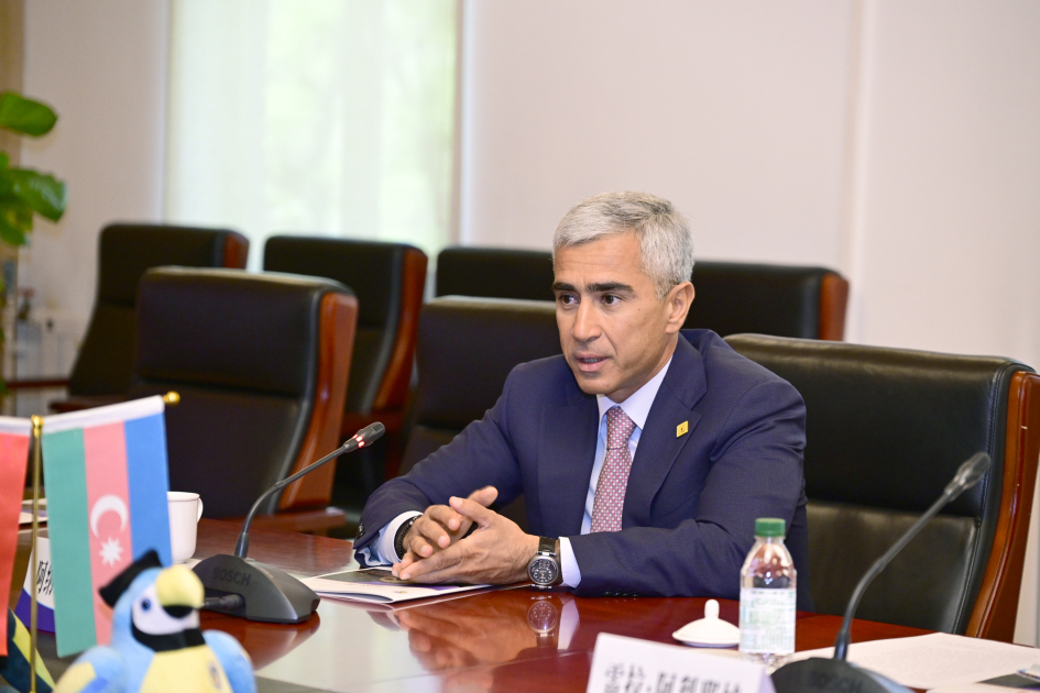 Leyla Əliyeva Pekin Xarici Dillər Universitetində tələbələrlə görüşüb