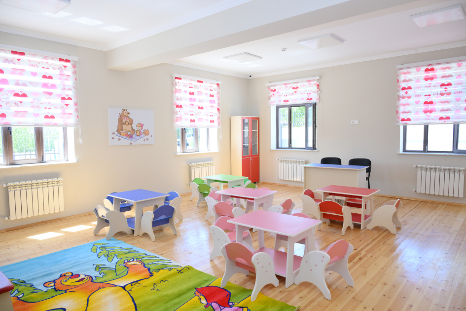 Leyla Əliyeva Şamaxıda uşaq bağçalarının açılışında iştirak edib