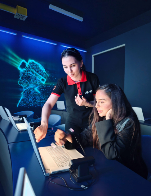 Leyla Əliyeva STEAM İnnovasiya Mərkəzini ziyarət edib