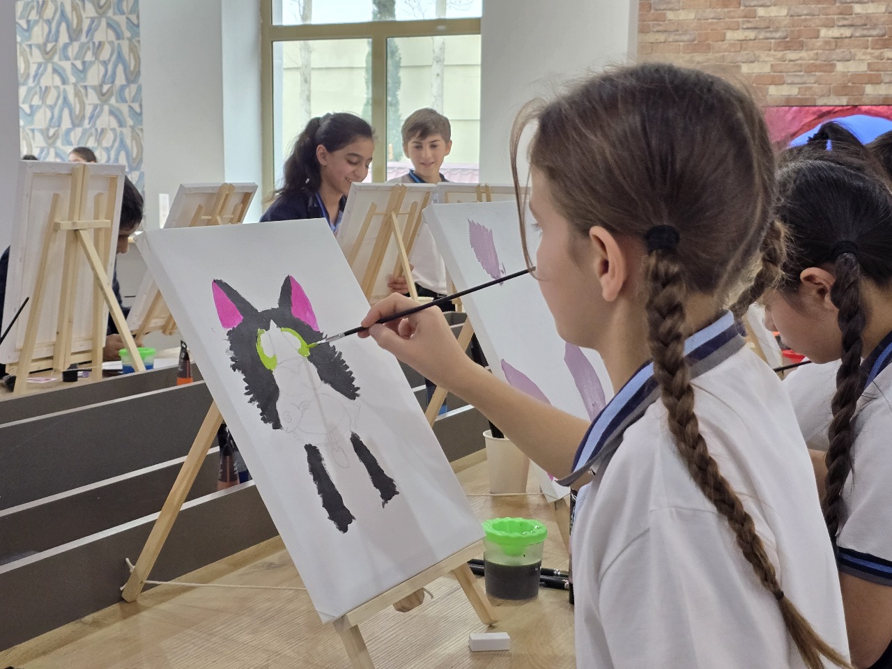 Leyla Əliyevanın təşəbbüsü ilə Yevlaxda uşaqlara ustad dərsləri keçirilib