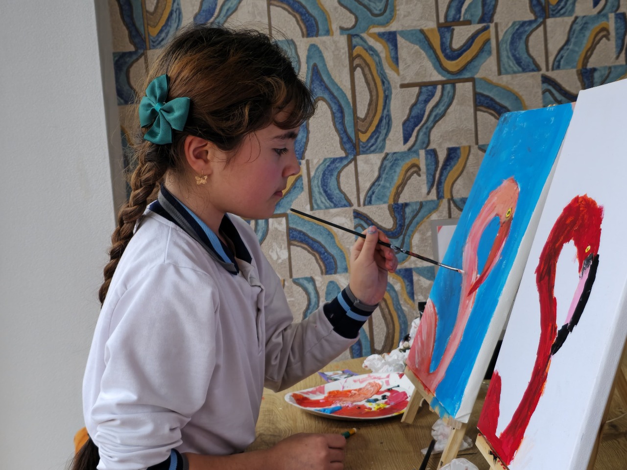 Leyla Əliyevanın təşəbbüsü ilə Yevlaxda uşaqlara ustad dərsləri keçirilib