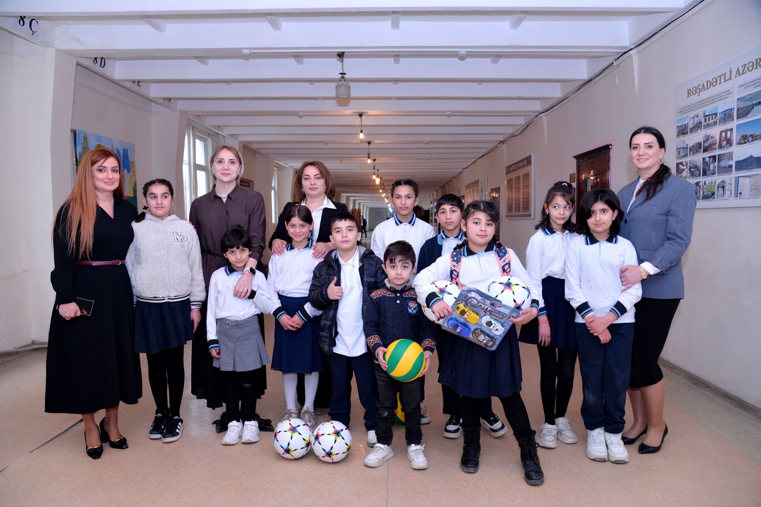 Məktəbdə uşaq sığınacağının sakinləri ilə görüş olub