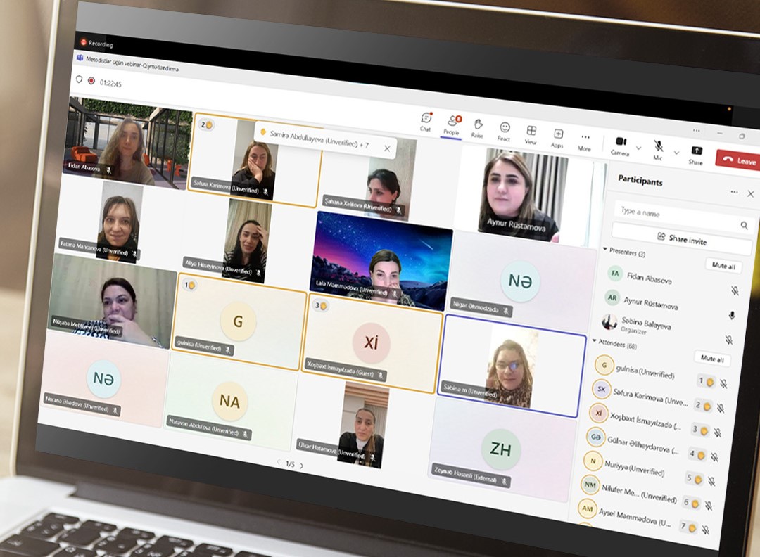 Məktəblərdə fəaliyyət göstərən metodistlər üçün vebinar keçirilib 