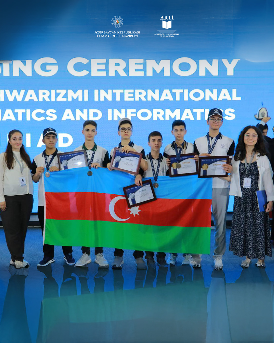 Məktəblilər Beynəlxalq Riyaziyyat və İnformatika Olimpiadasında 6 medal qazandılar