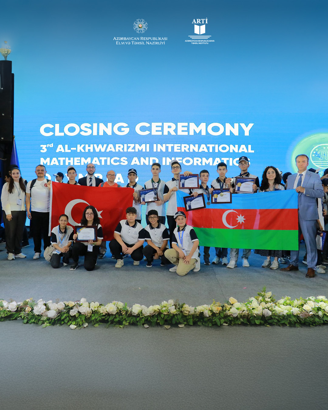 Məktəblilər Beynəlxalq Riyaziyyat və İnformatika Olimpiadasında 6 medal qazandılar