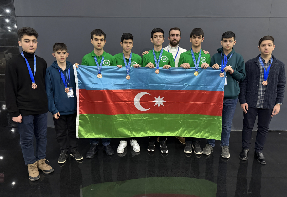 Məktəblilərimiz beynəlxalq olimpiadada 8 medal qazandılar 