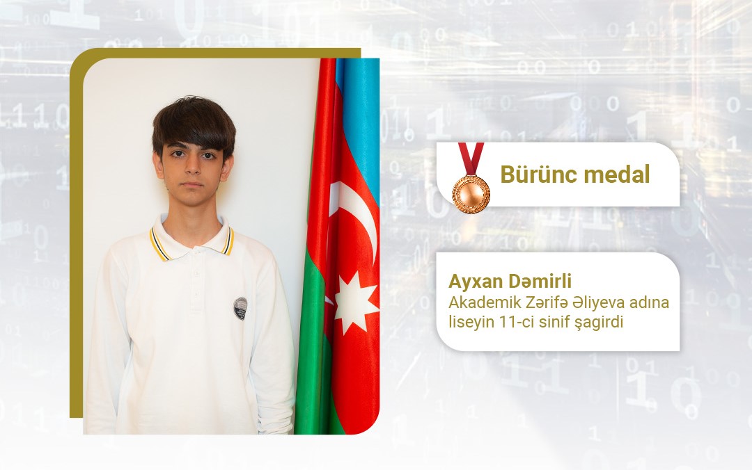 Məktəblimiz 19-cu Asia Pasifik İnformatika Olimpiadasında uğur qazanıb 