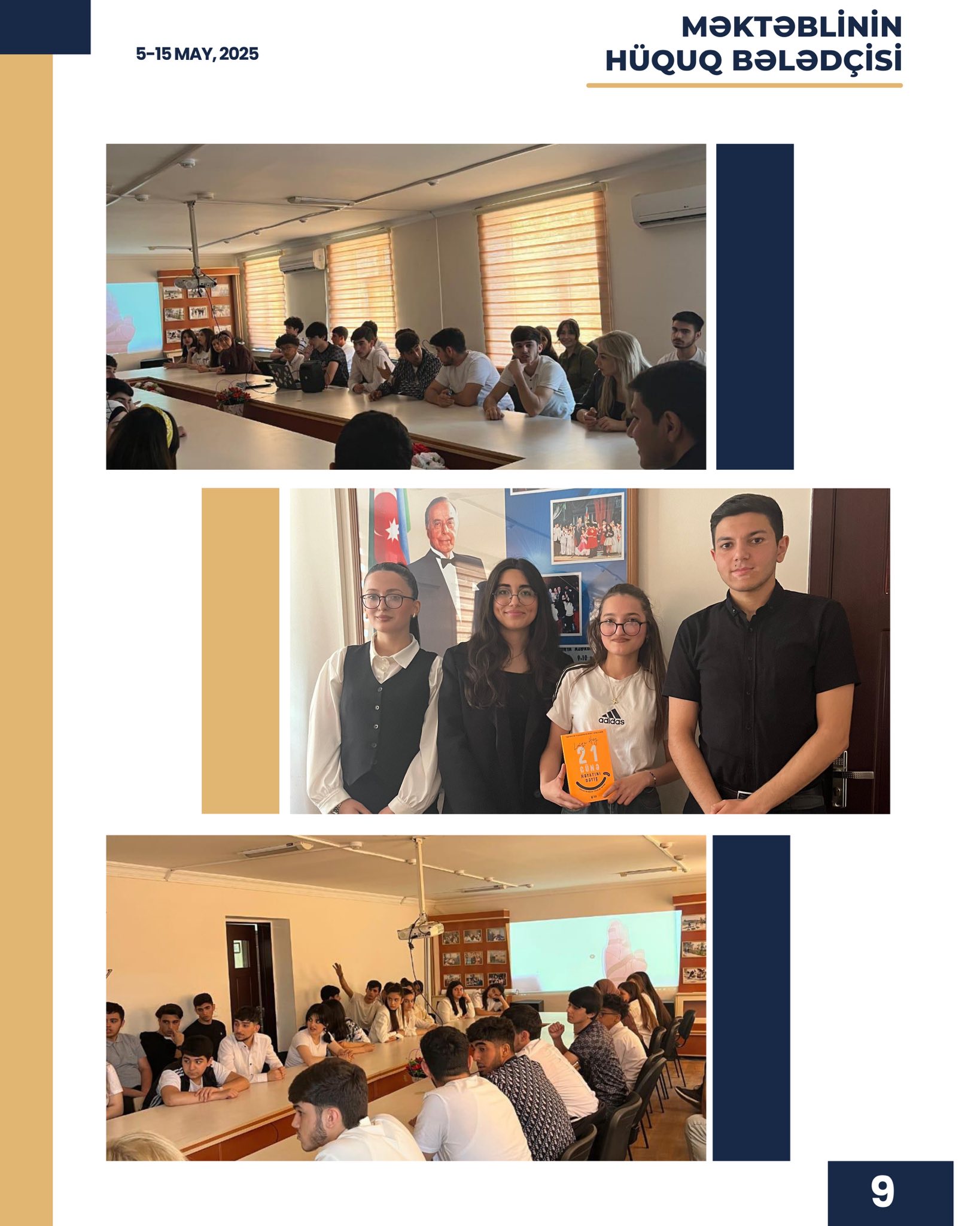 “Məktəblinin hüquq bələdçisi” layihəsinin ilkin hesabatı təqdim edilib