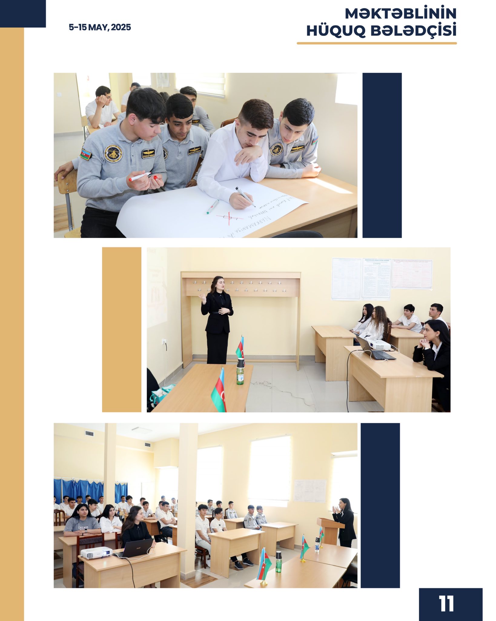 “Məktəblinin hüquq bələdçisi” layihəsinin ilkin hesabatı təqdim edilib