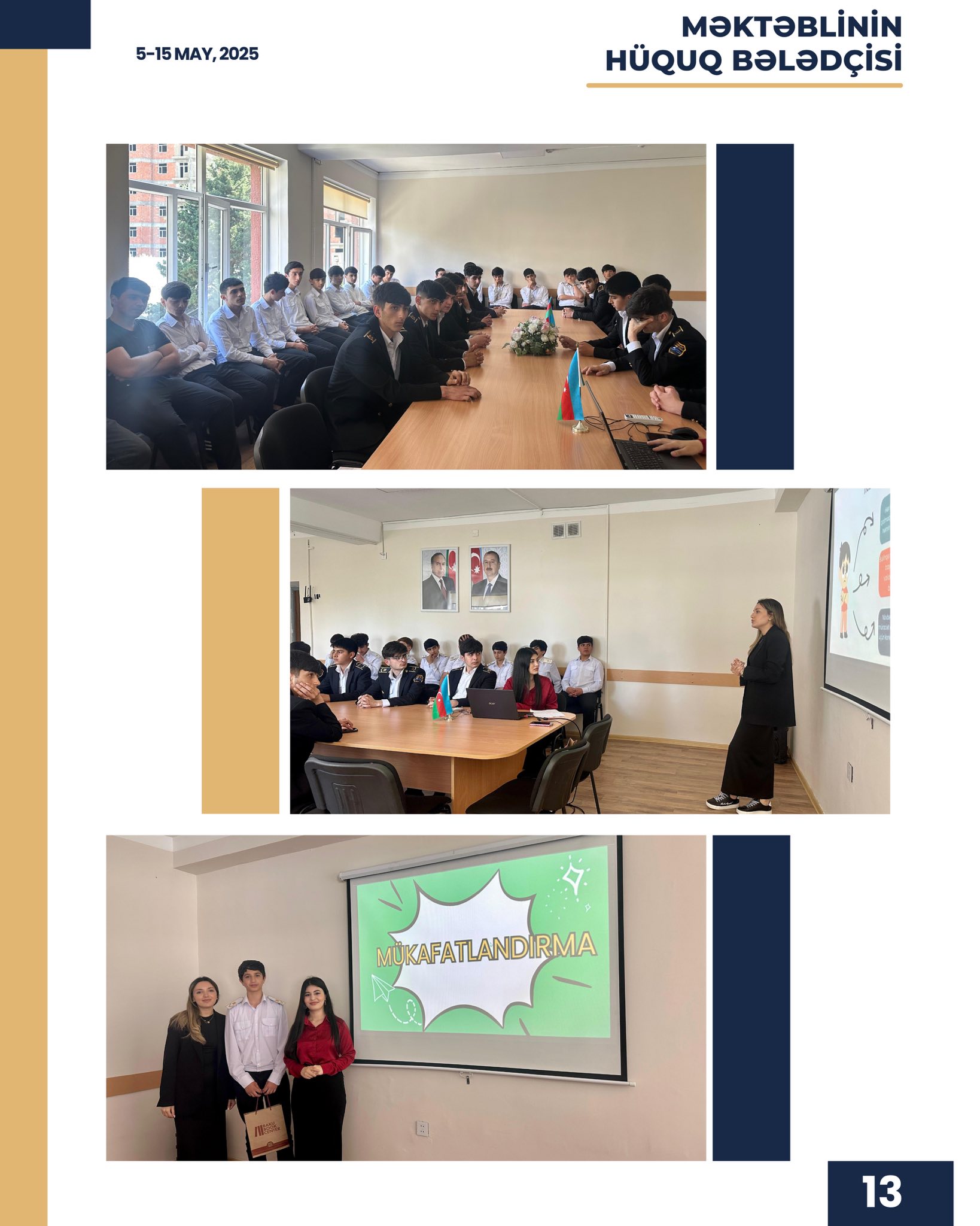 “Məktəblinin hüquq bələdçisi” layihəsinin ilkin hesabatı təqdim edilib