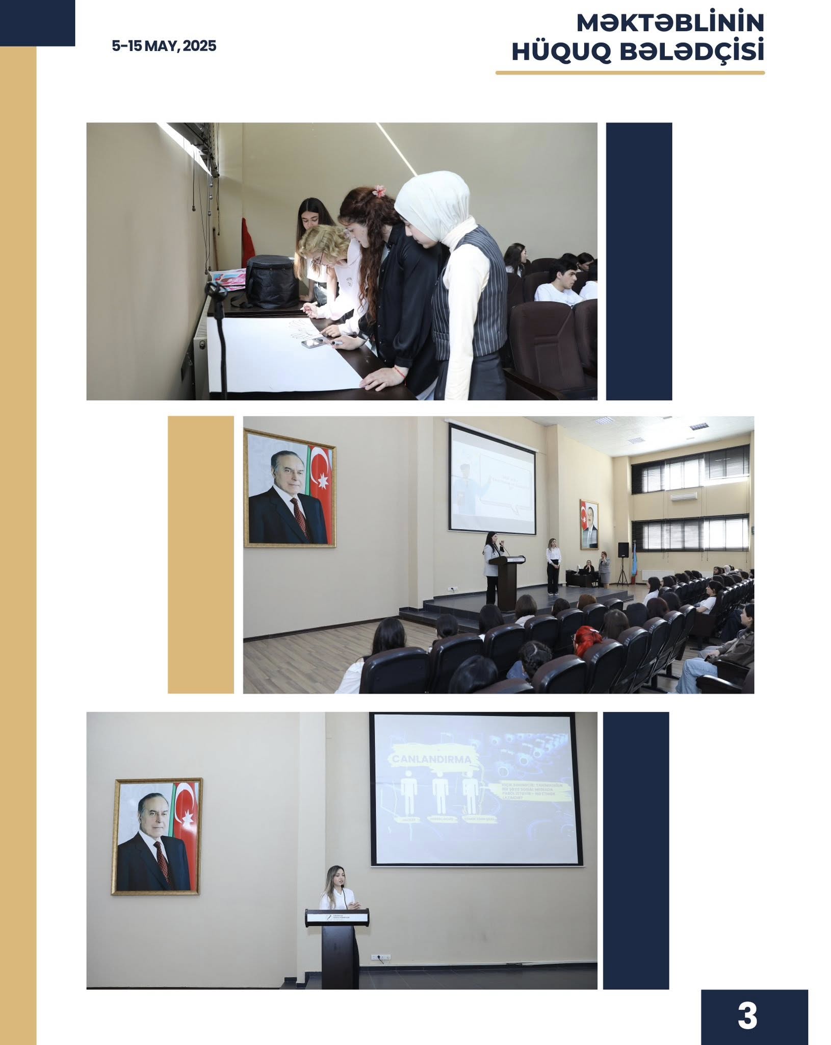 “Məktəblinin hüquq bələdçisi” layihəsinin ilkin hesabatı təqdim edilib