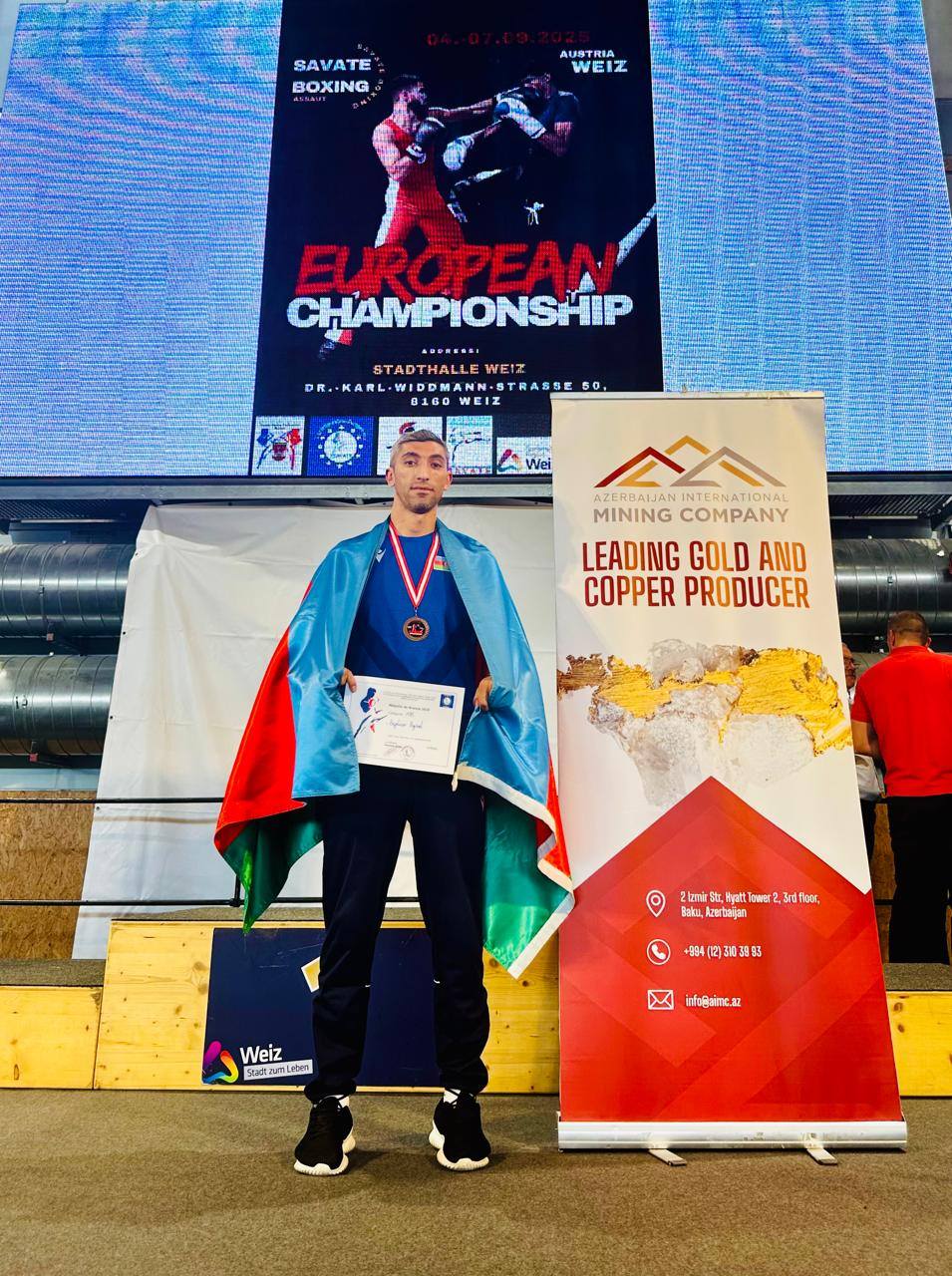 Məşqçi-müəllim Avropa çempionatında bürünc medal qazanıb 