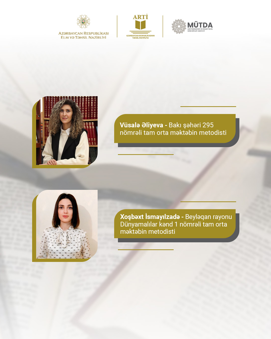 “Müasir metodist” layihəsinin metodistləri nominasiyaya layiq görülüblər