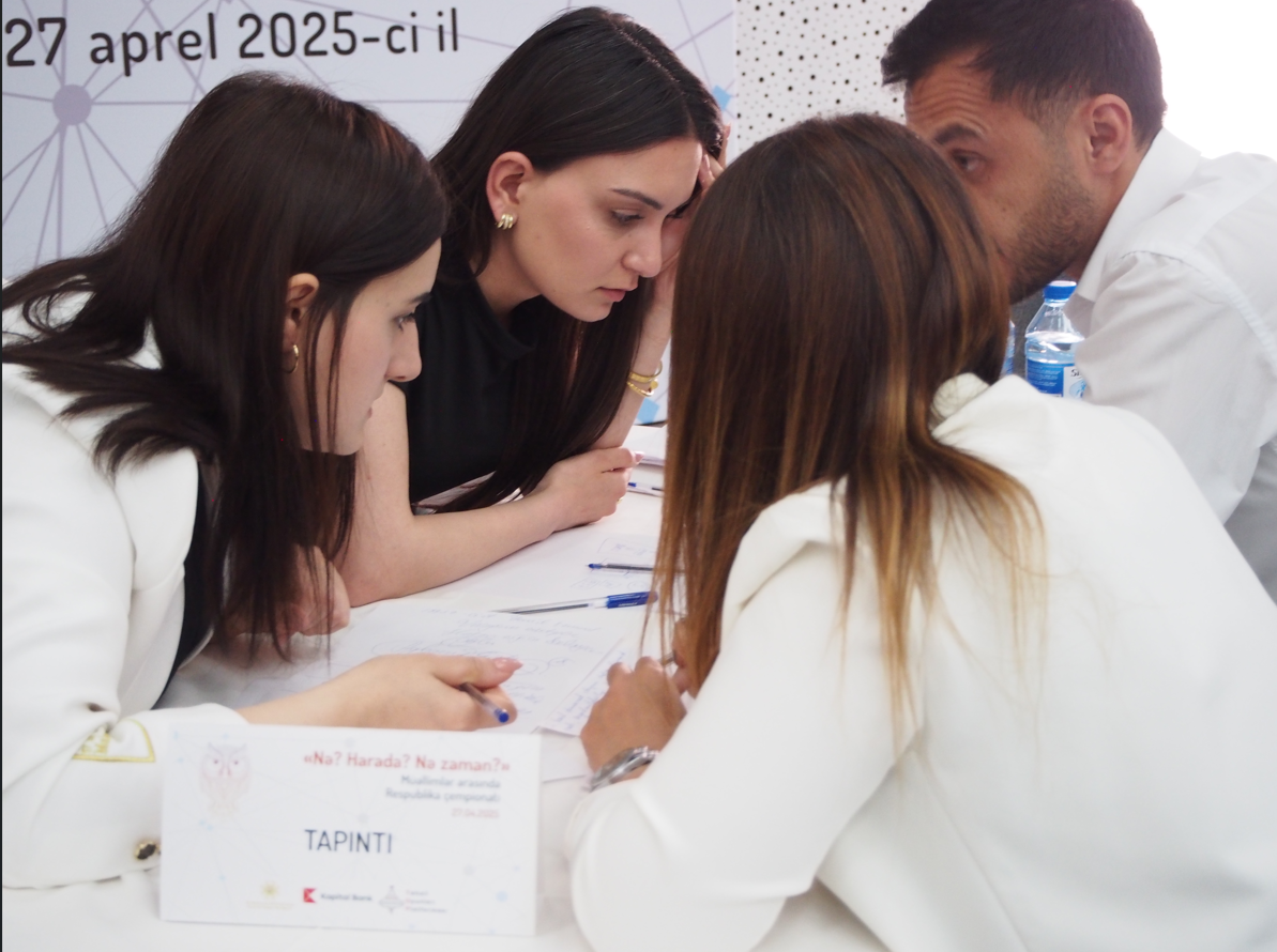 Müəllimlər arasında “Nə? Harada? Nə zaman” oyunu keçirilib 