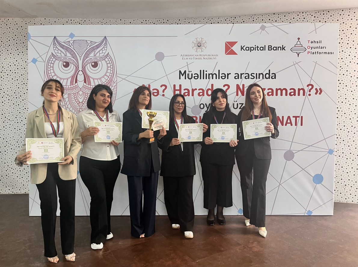 Müəllimlər arasında “Nə? Harada? Nə zaman” oyunu keçirilib