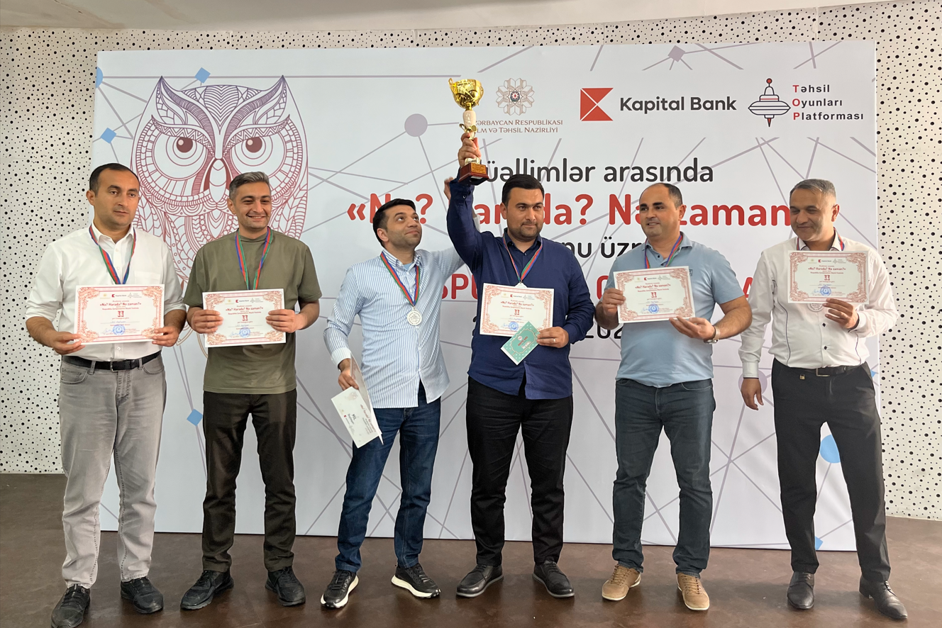 Müəllimlər arasında “Nə? Harada? Nə zaman” oyunu keçirilib