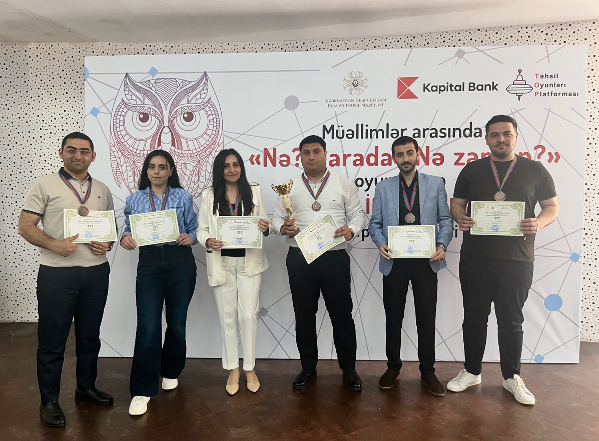 Müəllimlər arasında “Nə? Harada? Nə zaman” oyunu keçirilib