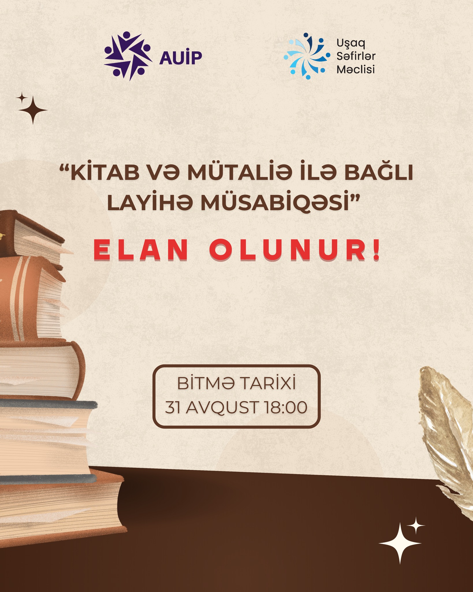 Mütaliəyə maraq göstərənlər üçün müsabiqə keçirilir