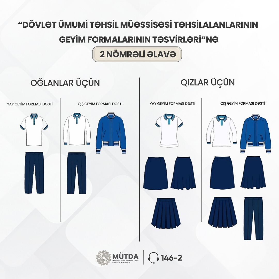MÜTDA məktəbli forması ilə bağlı açıqlama yayıb