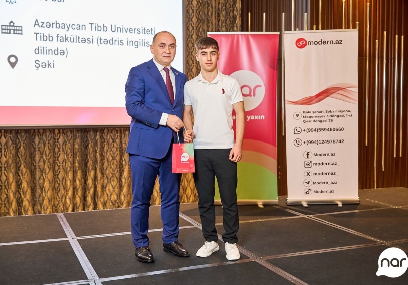"Nar” ilin ən uğurlu abituriyentlərini mükafatlandırıb