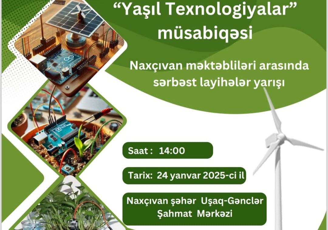 Naxçıvan məktəbləri arasında “Yaşıl texnologiyalar” müsabiqəsi keçiriləcək 
