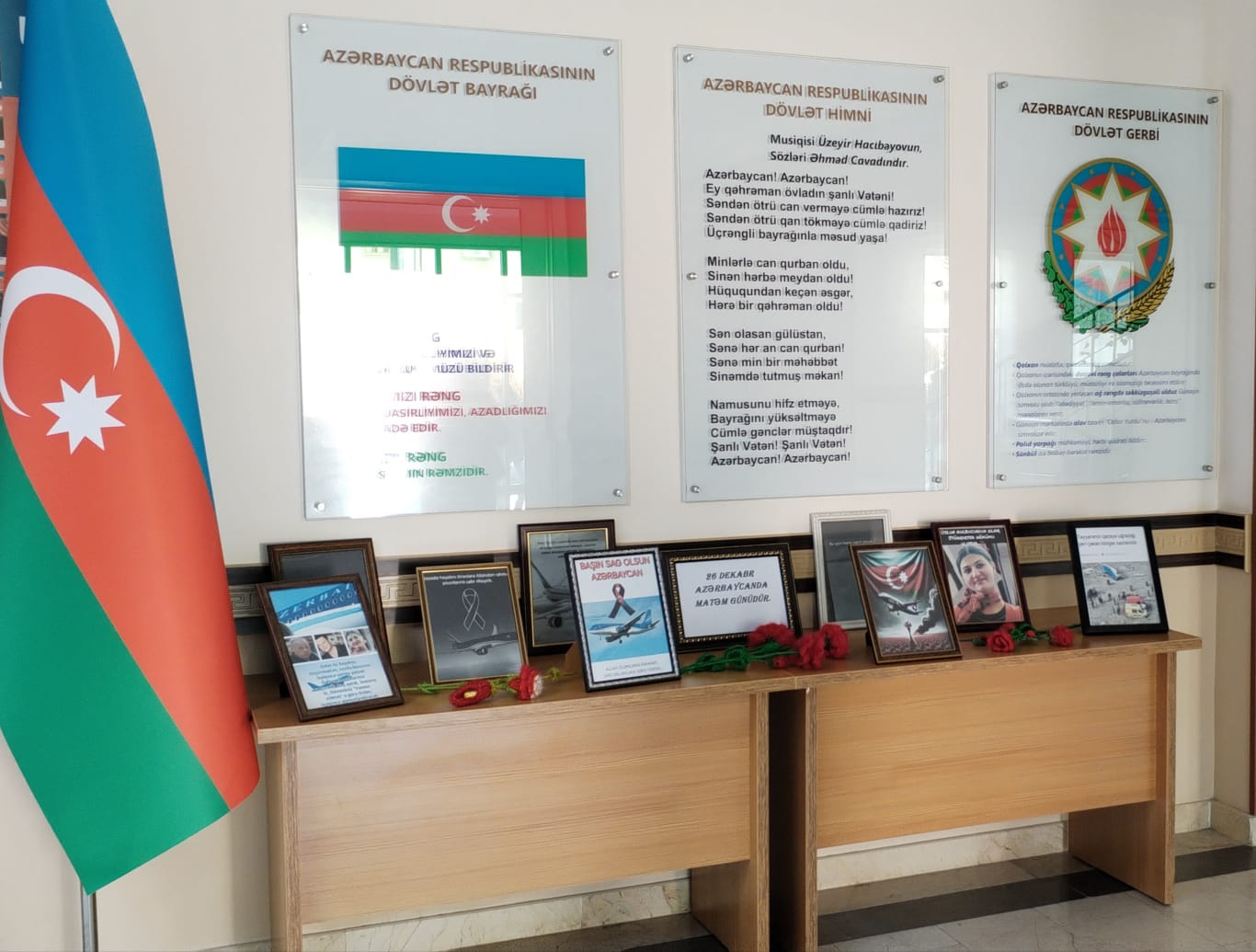 Naxçıvan məktəblərində təyyarə qəzasında həlak olanlarla bağlı guşələr yaradılıb 