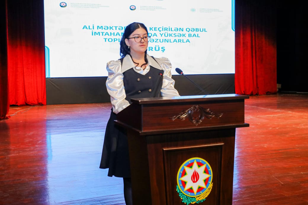 Naxçıvanda qəbul imtahanında yüksək nəticə göstərmiş məzunlarla görüş keçirilib