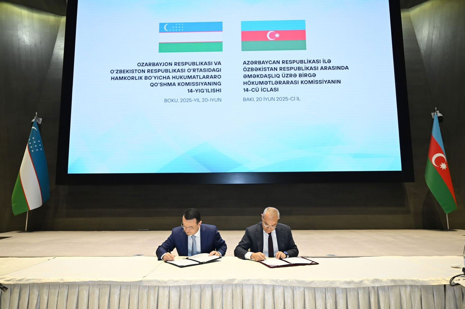 Nazir müavini Azərbaycan və Özbəkistanın Hökumətlərarası Komissiyasının iclasında çıxış edib